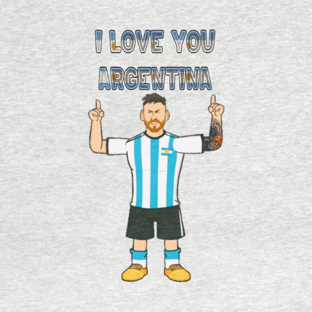 i love argentina : football star by valentinewords